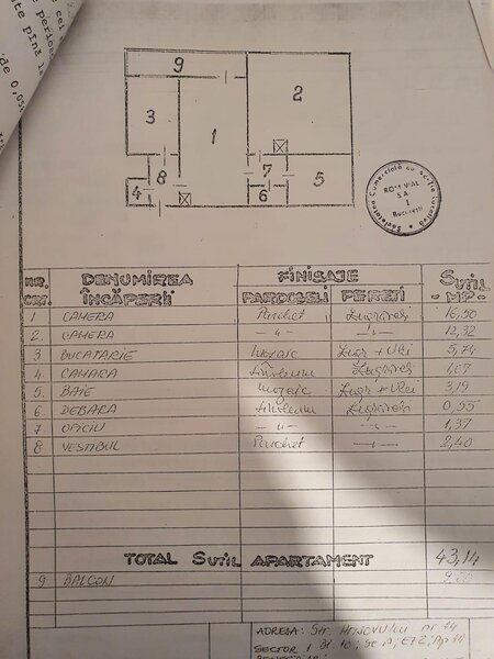 Pajura, metrou Jiului, Apartament 2 camere Centrala Proprie, et.2/3